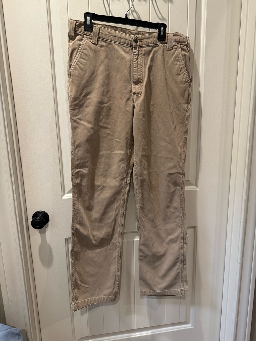 Carhartt Relaxed Fit Twill Men's Work Pants sz 36 x 34 Khaki 5 Pockets
